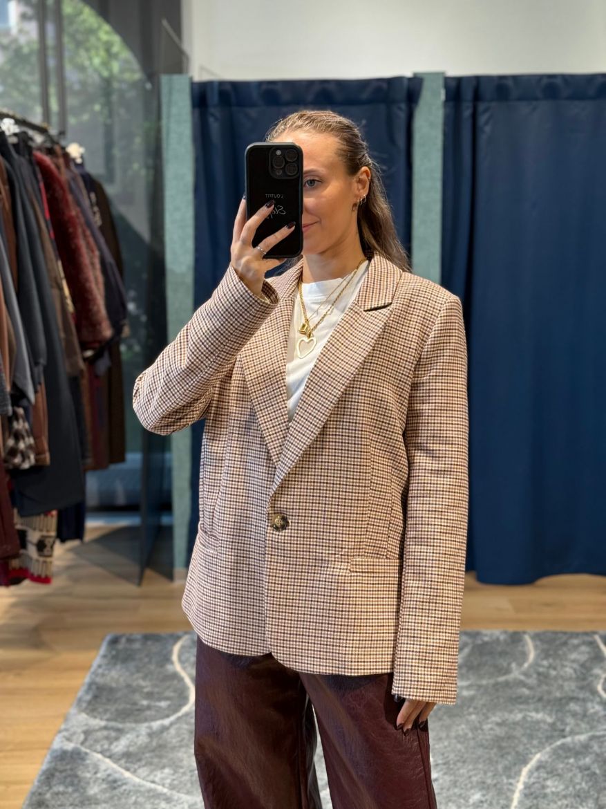 Immagine di BLAZER CHECK BURRO/COCCIO