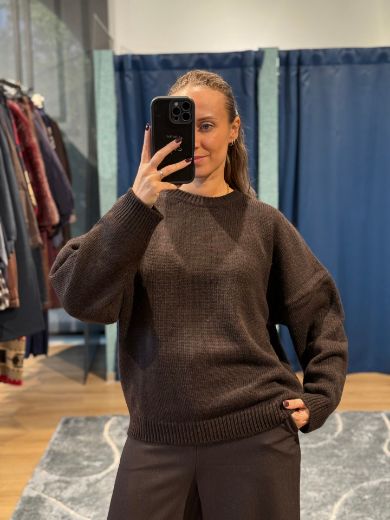 Immagine di MAGLIONE OVER BASIC - Disponibile in MORO, GRIGIO