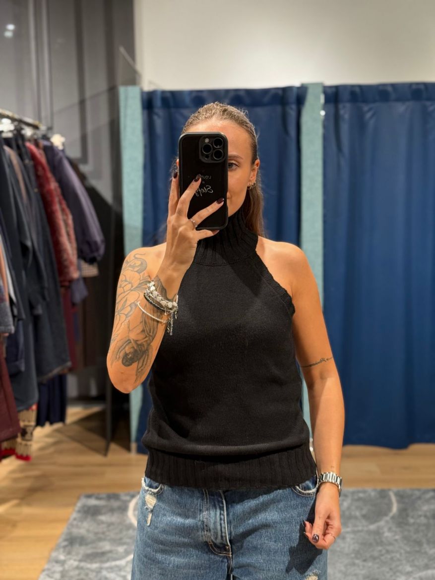 Immagine di GILET LUPETTO TWIN - Disponibile in NERO, MARRONE