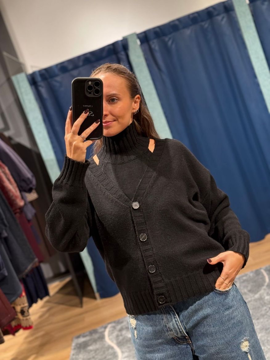 Immagine di CARDIGAN TWIN - Disponibile in NERO, MARRONE