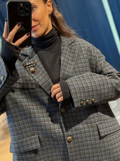 Immagine di GIACCA OVER GRIGIO/AZZURRO