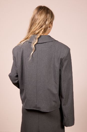 Immagine di BLAZER CROP STRUTTURATO GRIGIO SCURO