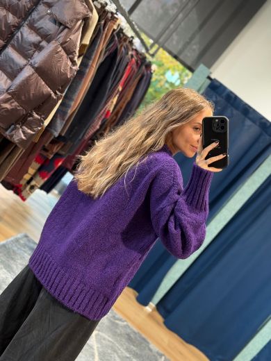 Immagine di MAGLIONE COMFY - Disponibile in VIOLA, VERDE BOTTIGLIA, SENAPE, MARRONE, GRIGIO ANTRACITE, ARANCIONE