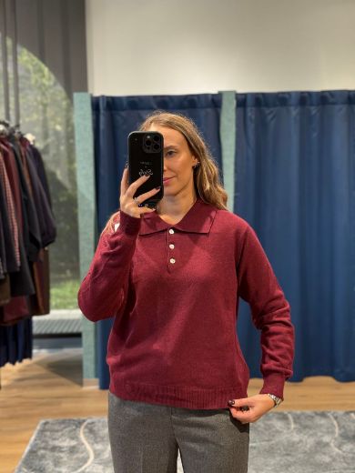 Immagine di POLO MISTO CASHMERE - Disponibile in BLU, GRIGIO, BORDEAUX