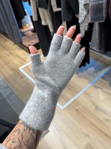 Immagine di GUANTI MEZZE DITA - Disponibile in NERO, MARRONE, GRIGIO, CREMA, BORDEAUX