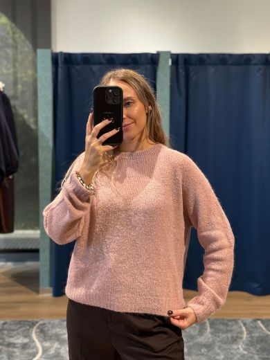 Immagine di MAGLIONE MISTO ALPACA - Disponibile in BIANCO, ROSA, NERO, BORDEAUX, BLU