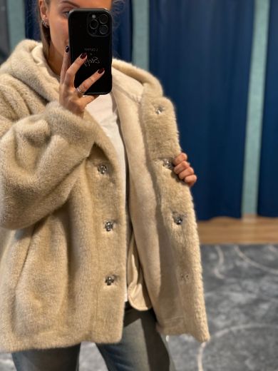 Immagine di ECOPELLICCIA CAPPUCCIO BOMBER