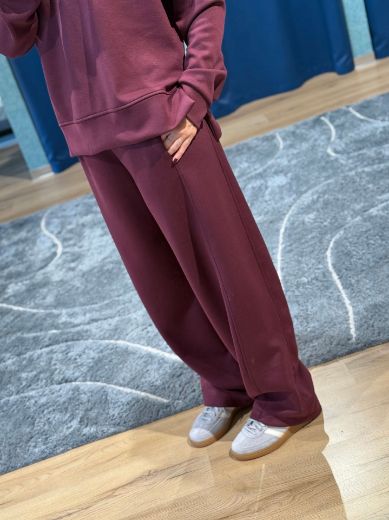 Immagine di TUTA FELPATA PANTA BAGGY - Disponibile in TAUPE, MARRONE, BLU, BORDEAUX, NERO