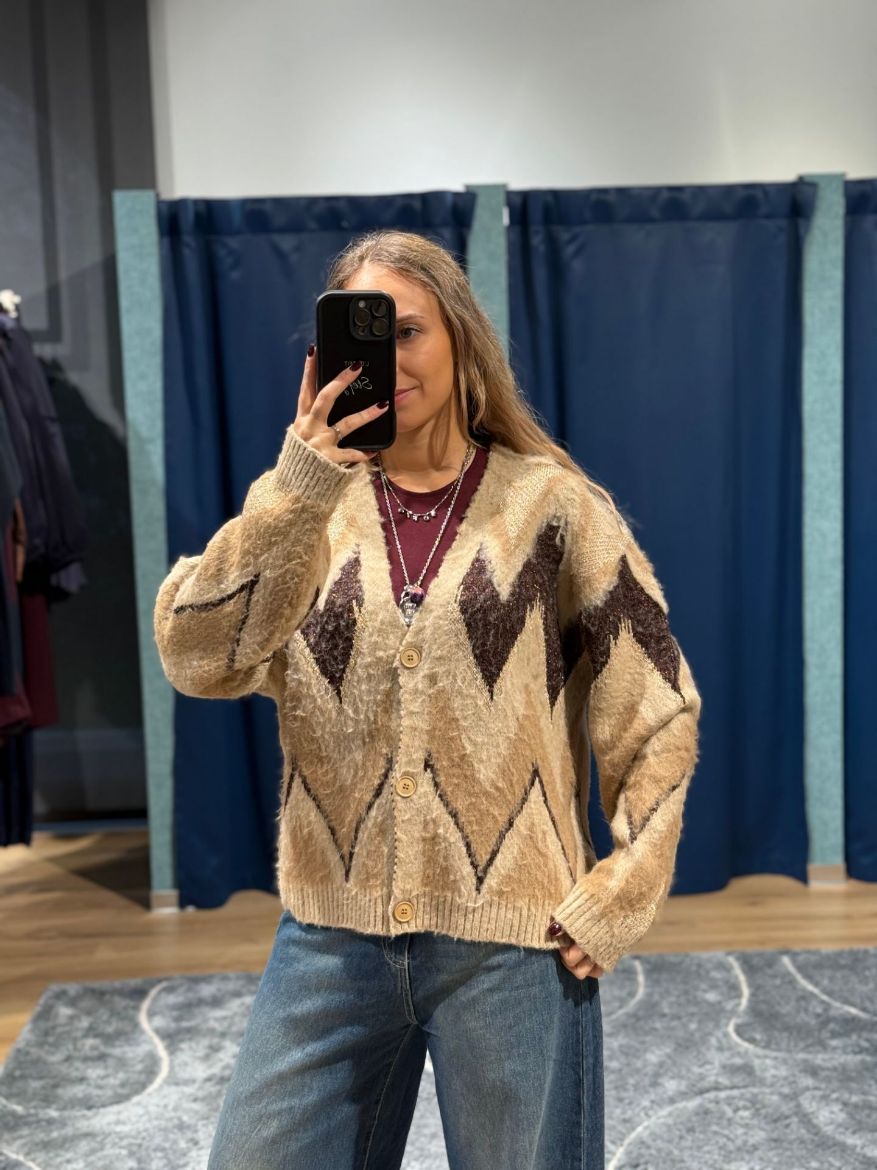 Immagine di CARDIGAN LUREX CHEVRON