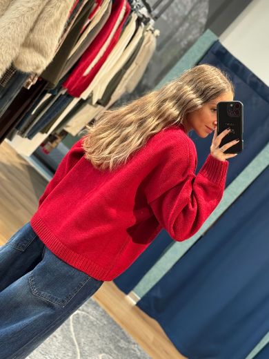 Immagine di MAGLIONE SKY CLUB - Disponibile in ROSSO, PANNA