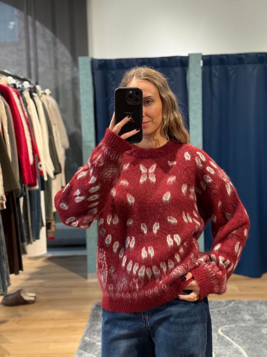 Immagine di MAGLIONE BANDANA - Disponibile in MARRONE, GRIGIO, BORDEAUX