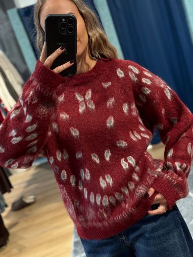 Immagine di MAGLIONE BANDANA - Disponibile in MARRONE, GRIGIO, BORDEAUX