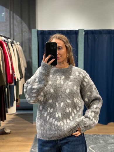 Immagine di MAGLIONE BANDANA - Disponibile in MARRONE, GRIGIO, BORDEAUX