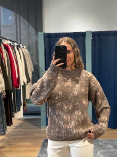 Immagine di MAGLIONE BANDANA - Disponibile in MARRONE, GRIGIO, BORDEAUX