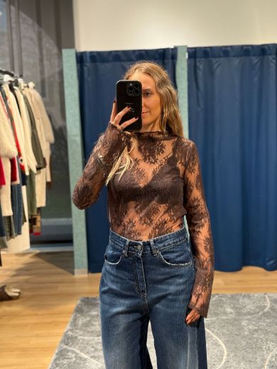 Immagine di MAGLIA PIZZO - Disponibile in PANNA, NERO, MARRONE