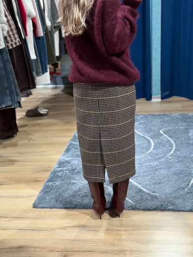 Immagine di GONNA MIDI PIED DE POULE