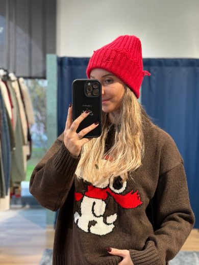 Immagine di BERRETTO ROTTURE - Disponibile in ROSSO, NERO, BIANCO, GRIGIO, BORDEAUX, MARRONE