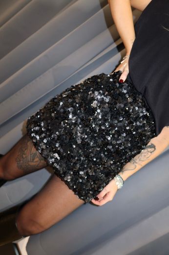 Immagine di MINIGONNA PAILETTES NERO
