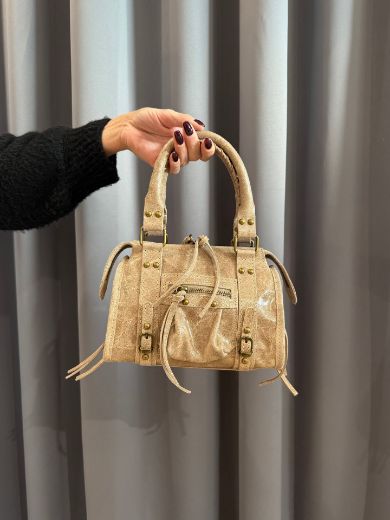 Immagine di BORSA IN PELLE CITY BAG MINI - Disponibile in BLU JEANS, BLU ELETTRICO, BLU SCURO, MARRONE, NERO, FUCSIA, AZZURRO, VERDE, GRIGIO, BORDEAUX, TAUPE, CUOIO, BLU NOTTE, VERDE BOTTIGLIA
