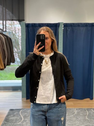 Immagine di CARDIGAN VISCOSA BASIC - Disponibile in NERO, GRIGIO