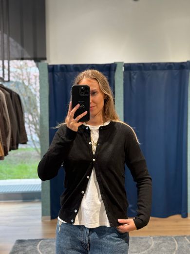 Immagine di CARDIGAN VISCOSA BASIC - Disponibile in NERO, GRIGIO