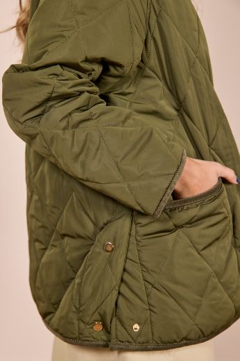 Immagine di PIUMINO ROMBI - Disponibile in VERDE, MARRONE, CORDA