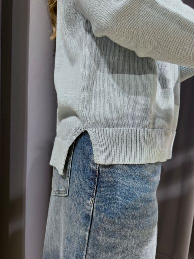 Immagine di MAGLIA COTTON SPRING - Disponibile in ROSA, AZZURRO, BLU, BEIGE, MARRONE, GIALLO