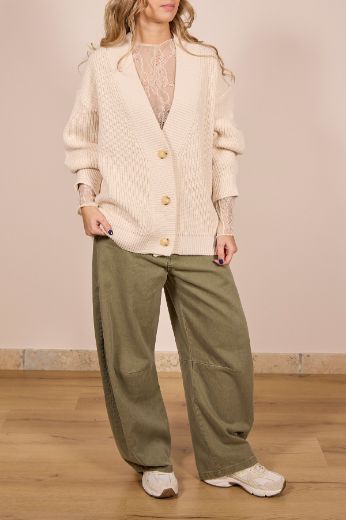 Immagine di CARDIGAN OVER - Disponibile in PANNA, BLU, NERO