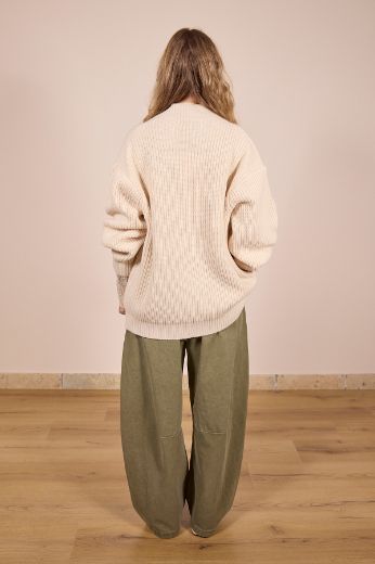 Immagine di CARDIGAN OVER - Disponibile in PANNA, BLU, NERO