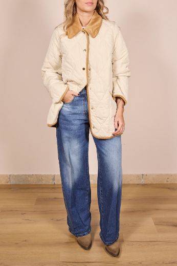 Immagine di PIUMINO ROMBI - Disponibile in VERDE, MARRONE, CORDA