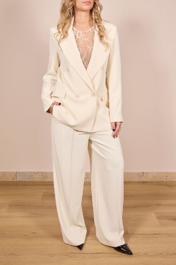 Immagine di PANTALONE EMMA - Disponibile in BLU, PANNA