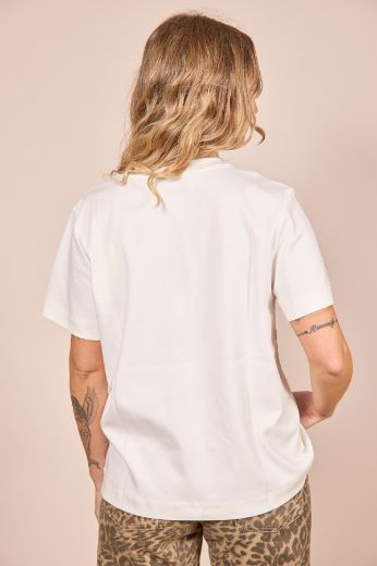 Immagine di T-SHIRT NAIMA AWARE - Disponibile in BIANCO, BLU, ROSA, NERO, CIOCCOLATO