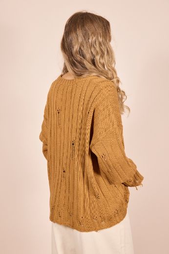 Immagine di MAGLIA ROTTURE - Disponibile in TABACCO, BURRO