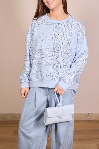 Immagine di FELPA BANDANA - Disponibile in GIALLO, AZZURRO, ROSSO, ROSA, NERO