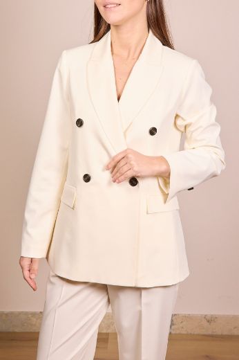 Immagine di BLAZER EVA - Disponibile in GRIGIO, PANNA, OLIO, NERO, ROSA