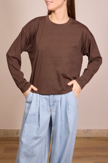 Immagine di MAGLIA SCATOLA PARICOLLO MANICA LUNGA - Disponibile in NERO, MORO, GIALLO, BLU, BIANCO