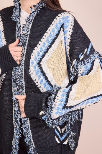 Immagine di CARDIGAN ROMBI - Disponibile in TERRA, BIANCO, BLU
