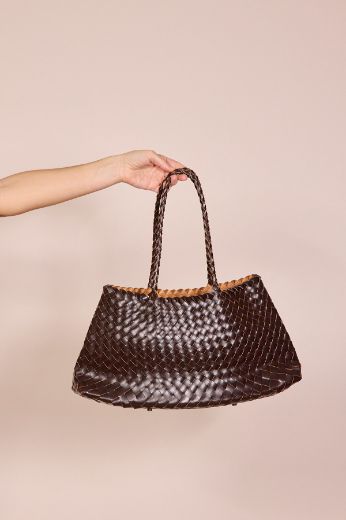 Immagine di SHOPPER IN PELLE INTRECCIATA