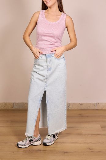 Immagine di GONNA DENIM CON SPACCO