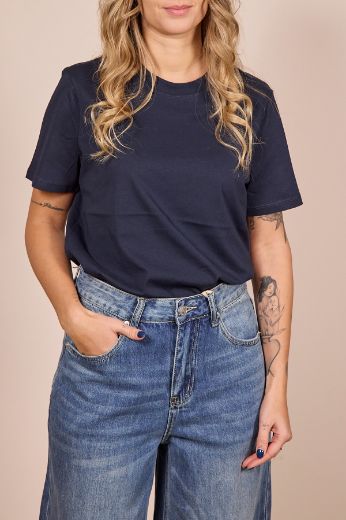 Immagine di T-SHIRT RIA COTONE ORGANICO - Disponibile in BEIGE, BIANCO, ROSA, VERDE, AZZURRO, MARRONE, FUCSIA, NERO, BLU, VERDE BOSCO, VERDE MILITARE, BORDEAUX, GIALLO, ROSSO