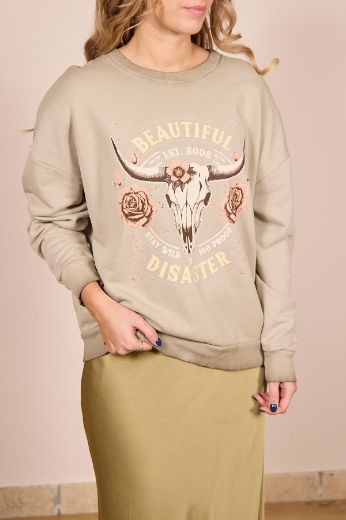 Immagine di FELPA TEXAS - Disponibile in GRIGIO, FANGO