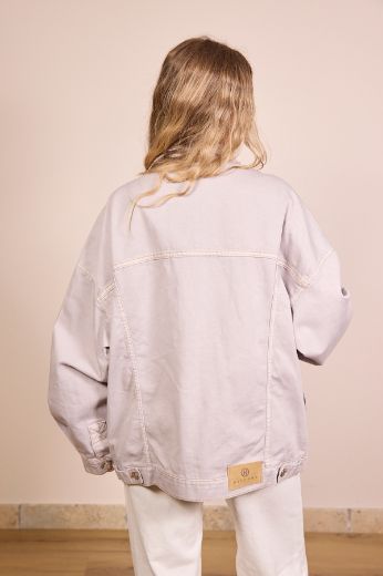 Immagine di GIUBBINO DENIM BULL - Disponibile in GRIGIO, MORO