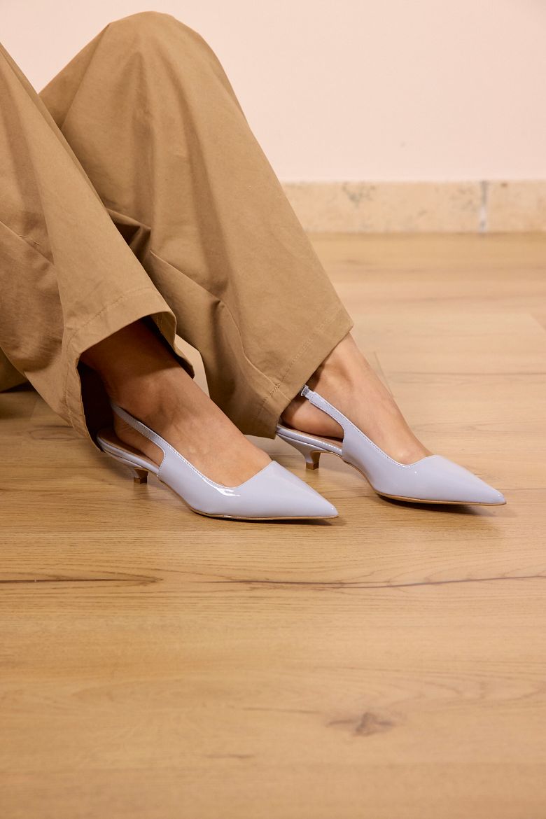 Immagine di SLINGBACK TACCO KITTEN - Disponibile in GIALLO, AZZURRO, ROSA, ROSSO