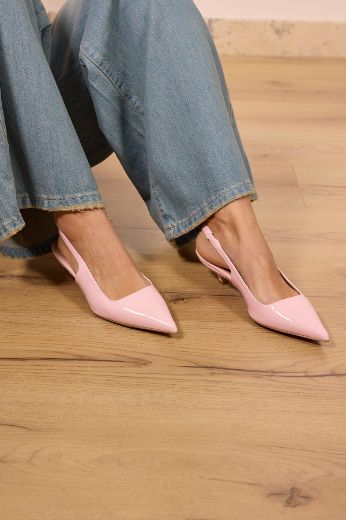 Immagine di SLINGBACK TACCO KITTEN - Disponibile in GIALLO, AZZURRO, ROSA, ROSSO