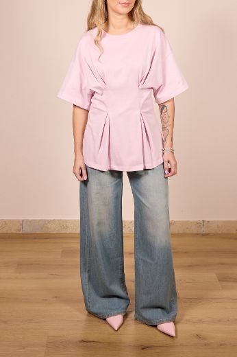 Immagine di T-SHIRT CORSETTO - Disponibile in ROSA, AZZURRO, BIANCO