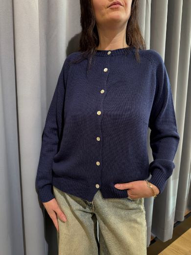 Immagine di CARDIGAN DAISY - Disponibile in AZZURRO, PANNA, LIME, GIALLO, BEIGE, ROSSO, ROSA, BLU, NOCCIOLA, NERO