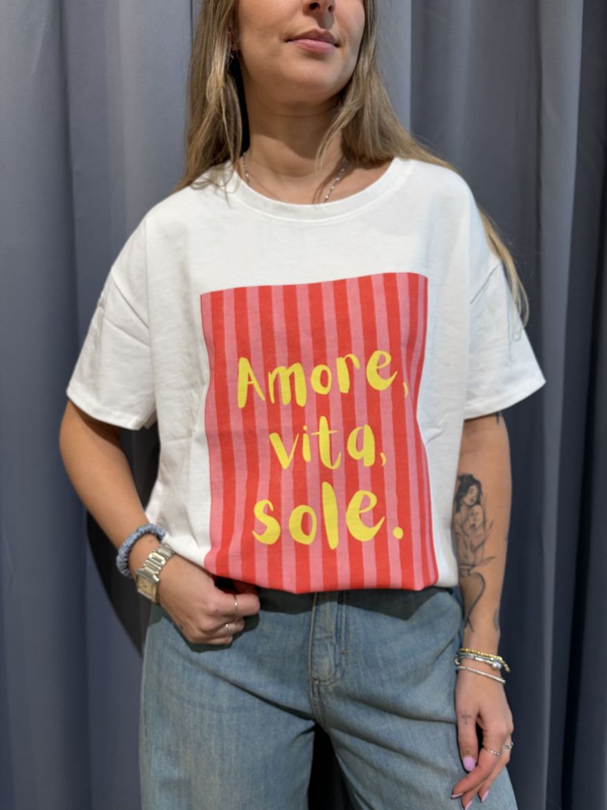 Immagine di T-SHIRT AMORE, VITA, SOLE
