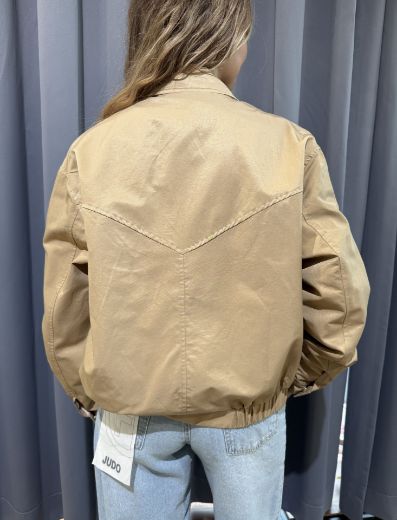 Immagine di BOMBER TRENCH - Disponibile in VERDE, MARRONE, BEIGE