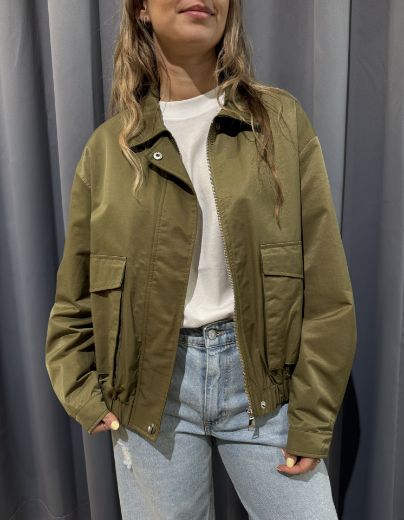 Immagine di BOMBER TRENCH - Disponibile in VERDE, MARRONE, BEIGE