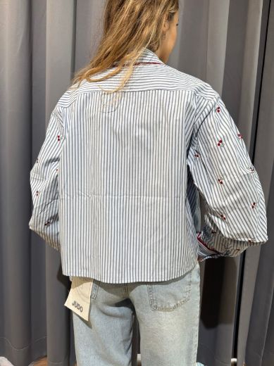 Immagine di CAMICIA CILIEGIE - Disponibile in VERDE/ROSA, AZZURRO